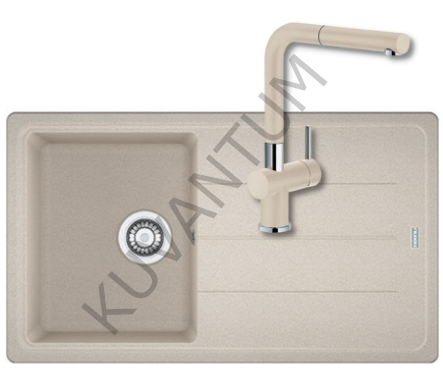Franke Basis Bfg 611-86 Sahara Granit Eviye + Franke Active Plus Doccia 2.0