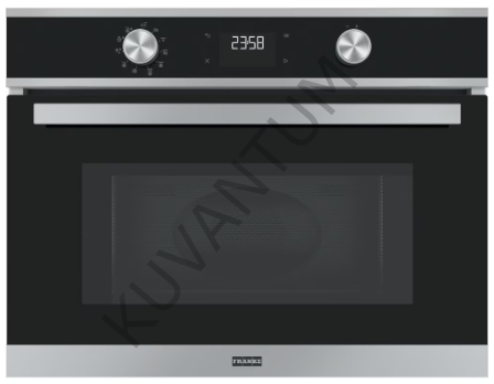 Franke Smart FSM 45 MW XS Inox + Nero Siyah Cam 40 Litre Kombi Mikrdolaga Fırın