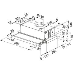 Franke Aspiratör FTC 6032 GR/ XS V2/600 Inox