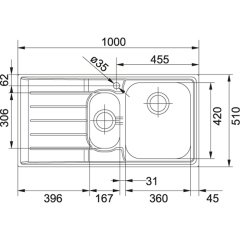 Franke Neptun NET 651 Mikrodekor Sağ Damlalıklı