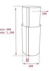 Teka CC 485 Inox Ada Tipi Davlumbaz