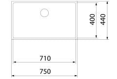Teka Be Linea 71.40 RS15 Paslanmaz Çelik Tezgah Altı Eviye