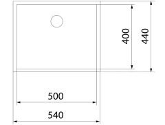 Teka - Be Lınea Pureclean 50.40 - Tezgahaltı Eviye - Paslanmaz Çelik - 50 cm