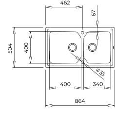 Teka Brooklyn 50 M-XP 1B Eviye