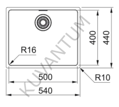 Franke Maris MRX 110-50 Çelik Eviye ve  Lina L Krom Pullout Batarya Set