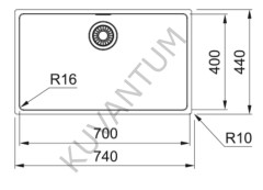 Franke Maris MRX 110-70 Çelik Eviye ve Lina L Krom Pullout Batarya Set