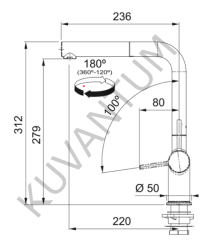 Franke Maris MRG 110-52 Nero Granit Evye  + Active Plus Doccia Batarya + Sıvı Sabunluk