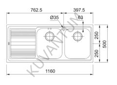 Franke Logica Line LLL 621-116 Sol Damlalıklı