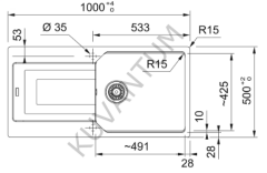 Franke Urban UBG 611-100 Nero (Siyah)