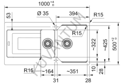 Franke Urban UBG 651-100 Nero (Siyah)