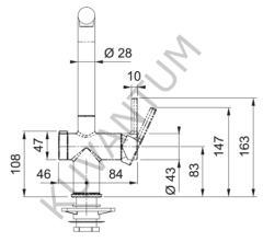 Franke Active Twist Duşlamalı Decor Steel