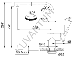 Franke Atlas Neo Sensor Spiralli Atlas Neo Sensor Doccia Inox