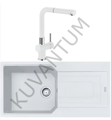 Franke Urban 611-86 Bianco (Beyaz) Eviye + Franke Active Plus Doccia 2.0 Armatür