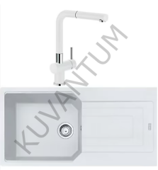 Franke Urban 611-86 Bianco (Beyaz) Eviye + Franke Active Plus Doccia 2.0 Armatür