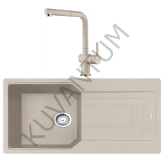 Franke Urban 611-86 Sahara Eviye + Franke Active Plus Doccia 2.0 Armatür