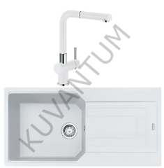 Franke Urban UBG 611-100 Bianco (Beyaz) + Franke Active Plus Doccia 2.0 Armatür