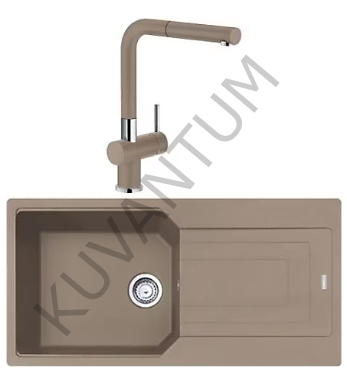 Franke Urban UBG 611-100 Oyster + Franke Active Plus Doccia 2.0 Armatür