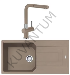 Franke Urban UBG 611-100 Oyster + Franke Active Plus Doccia 2.0 Armatür