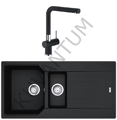Franke Urban UBG 651-100 Nero (Siyah) + Franke Active Plus Doccia 2.0 Armatür
