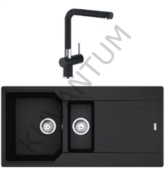 Franke Urban UBG 651-100 Nero (Siyah) + Franke Active Plus Doccia 2.0 Armatür