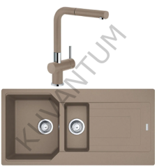 Franke Urban UBG 651-100 Oyster + Franke Active Plus Doccia 2.0 Armatür