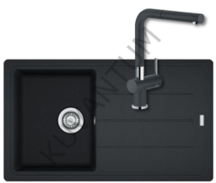 Franke Basis Bfg 611-86 Nero (Siyah) Granit Eviye + Franke Active Plus Doccia 2.0