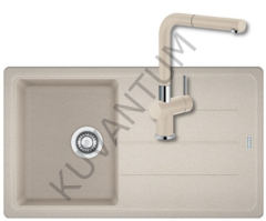Franke Basis Bfg 611-86 Sahara Granit Eviye + Franke Active Plus Doccia 2.0