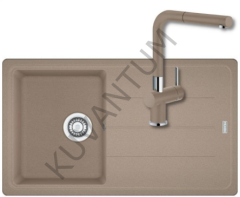 Franke Basis Bfg 611-86 Oyster Granit Eviye + Franke Active Plus Doccia 2.0
