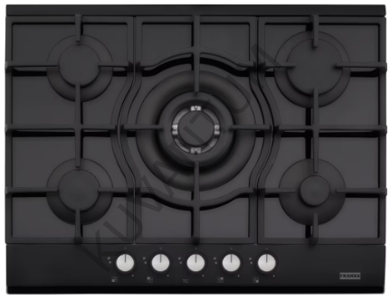 Franke FHNG 705 4G TC BK C New Glass Wok Gözlü Siyah Cam Ankastre Ocak