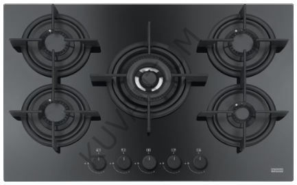 Franke FHCR 755 4G TC HE BK C Crystal Line Wok Gözlü Ankastre Ocak