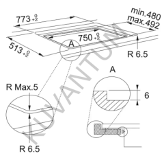 Franke Smart FSM 804 I B BK Siyah İndüksiyonlu Ankastre Ocak