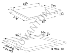 Franke Mythos FMY 658 I FP BK Black Glass İndüksiyonlu Ankastre Ocak
