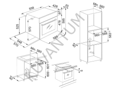 Franke Smart Lınear FSL 82 H XS Inox Ankastre Fırın