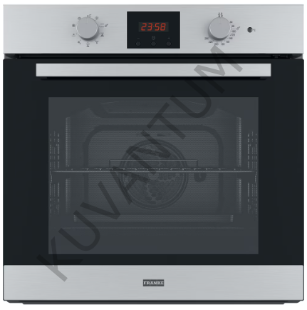 Franke Linear FSL 86 H BK Black Dijital Siyah Cam Ankastre Fırın