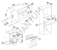 Franke Smart FSM 86 H XS Inox + Nero Dijital Siyah Ankastre Fırın