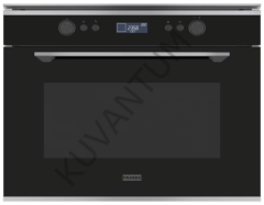 Mythos FMY 45 MW XS Inox + Nero Kombi ( Hem Fırın Hem Mikrodalga ) Buharlı Ankastre Mikrodalga Fırın