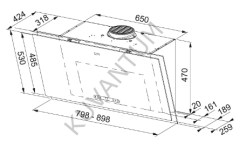 Franke Maris FMA 2.0 PRO 907 BK Siyah Duvar Tipi Davlumbaz