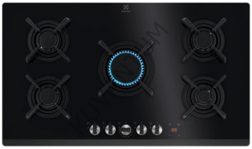 Electrolux KGG953753K Steppower Flamelight VerticalFlame Siyah Ankastre Ocak