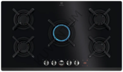 Electrolux KGG953753K Steppower Flamelight VerticalFlame Siyah Ankastre Ocak
