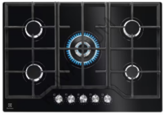 Electrolux KGG75362K Wok Gözlü Siyah Cam Ankastre Ocak