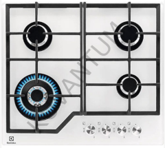 Electrolux KGG64362W Wok Gözlü Beyaz Cam Ankastre Ocak