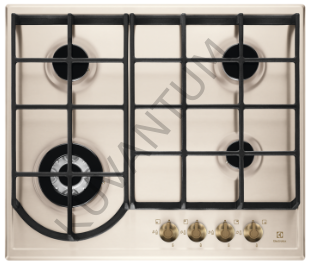 Electrolux EGH6343RON Wok Gözlü Rustik Krem Ankastre Ocak