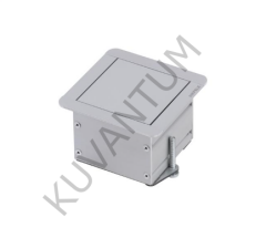 Hafele ODIN SMART 1 Priz 2 USB Mat Eloksal
