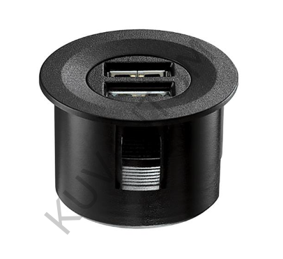 Hafele ESC 2001 USB Şarj İstasyonu 12V Siyah