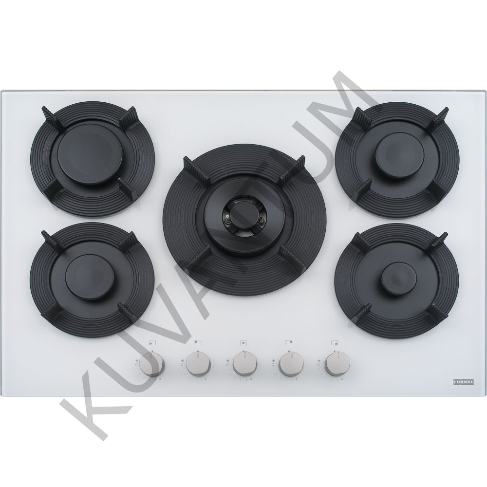 Franke Maris Free FHMF 755 4G DC C WH Bianco Wok Gözlü Beyaz Cam Ankastre Ocak