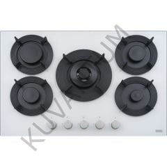 Franke Maris Free FHMF 755 4G DC C WH Bianco Wok Gözlü Beyaz Cam Ankastre Ocak