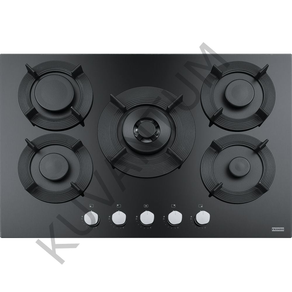 Franke FHMF 755 4G DC C BK Wok Gözlü Siyah Cam Ankastre Ocak
