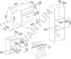 Franke FSM 82 H XS Black Cam Ankastre Fırın