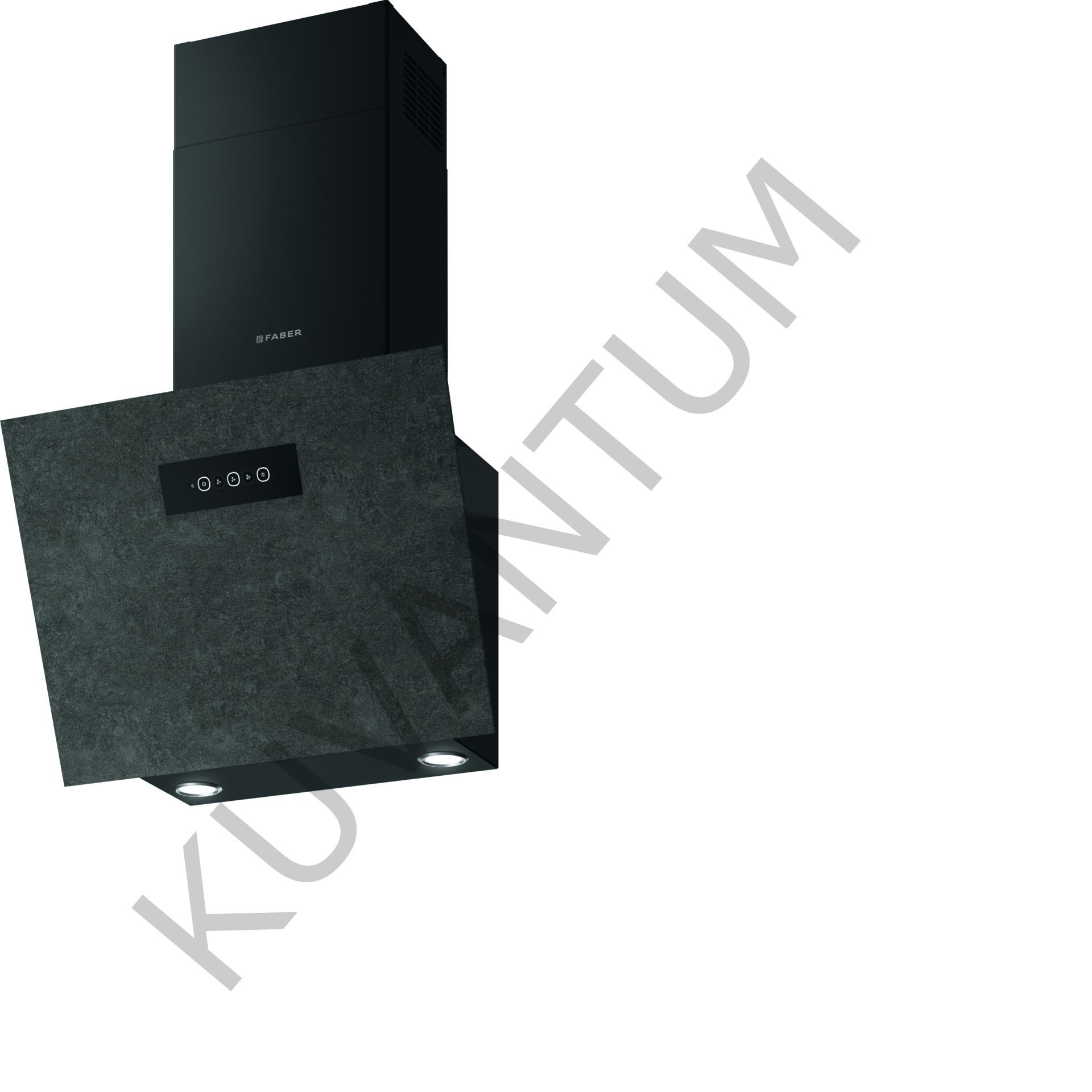 Franke Faber  Grexia GRES DG 60 cm  Siyah/Dark Grey Porselen  Duvar Tipi Davlumbaz