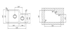 STAGE BE 1 ½ B 625 Paslanmaz Çelik Eviye